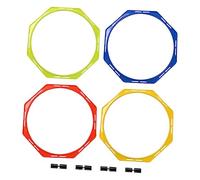 Alasum 4Pcs Agility Training Rings for Soccer and Basketball Multi-color Speed and Agility Circles Drop-resistant PP Material for Football Equipment and Sports Exercises