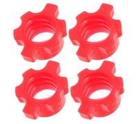 Alasum 4pcs Barbell Safety Clamps Dumbbell Fixed Nut Collars Universal Barbell Clamp Accessories for Home Fitness Equipment Weightlifting
