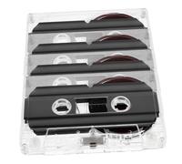Alasum 4pcs Blank Cassette Tapes for Audio Speech Music Recording Diy Retro Party Messages Tapes