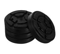 Alasum 4pcs Car Lifting Pads Rubber Accessories for Double-pillar Hoist with 7cm Hole Spacing, Compression Resistant and Pressure Relieving Black Pads for Vehicle Maintenance
