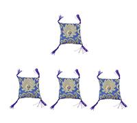Alasum 4pcs Embroidery Buddha Sound Bowl Cushion Mat for Singing Bowls Handmade Protective Holder Random for Meditation and Buddhist Practices