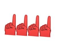 Alasum 4pcs Giant Foam Fingers Cheerleading Props Comfortable Secure Hands for Sports Events Basketball Games School Spirit Color Cheering Accessories