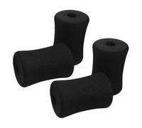 Alasum 4pcs Leg Extension Foam Pads Replacement for Sit-up Boards and Exercise Machines, High Density Black Sponge Material with Comfortable Cushioning, Fits 7/8" Tubes for Multipurpose