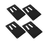 Alasum 4pcs Matte Black Electric Guitar Backplate Tremolo Cavity Cover for Style Models Plastic Rear Plate Replacement Enhancing Stability Fit and Spring Protection