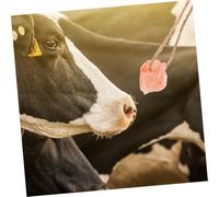 Alasum 4pcs Pink Salt Lick Blocks for Horses Cattle Deer Livestock Natural Mineral Rich Chew Supporting Health and Growth Each