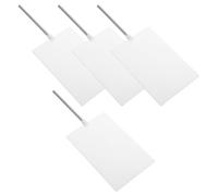 Alasum 4pcs Portable Optical Experiment Light Screen for Scientific Research and Physics Lab, 5x3.2 Inch White Frosted Plastic and Iron Optics Screen with Handle, Easy to Assemble