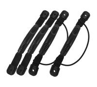 Alasum 4Pcs PVC Plastic Kayak Side Carry Handle with Black Bungee Cord for Canoe Boat Accessories Ergonomic Non Slip Design Lightweight PVC Material Easy Installation Without Screws