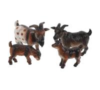 Alasum 4pcs Realistic Goat Figurines Set Interactive Goat Educational Farm Animal Models Collectible Sheep Model Set for Boys