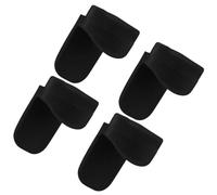 Alasum 4pcs Silicone Clarinet Thumb Rest Pads Black Soft Finger Cushions Sore Thumbs Convenient for Playing Clarinet while Standing or Walking