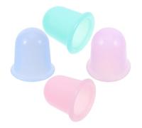 Alasum 4pcs Silicone Gua Sha Massage Tools and Hand Pump Vacuum Cups for Body Cupping, Lightweight and Portable with Flexible Skin Fit, for Home Use and Personal Sports Needs Random Color