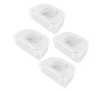 Alasum 4pcs Transparent Hanging Bird Feeder Bowls for Cage-mounted Pigeons Parakeets Anti-spill Seed Dispensers Space-saving Design Easy to Clean and Maintain for Multiple Bird Species