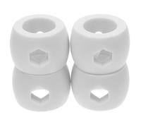 Alasum 4pcs White Abs Table Football Stop Rings Foosball Table Accessories Replaceable Accurate Positioning for Tabletop Foosball Machine at Home Or Office
