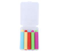 Alasum 5 Pcs Adjustable Chalk Holder with Storage Case, Easy to Use Dacron Chalk Clip Set for School and Drawing Board, Suitable for Teachers, Portable Writing Extender Random Color