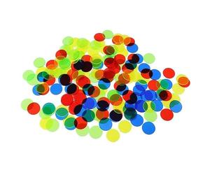 Alasum 500 Pcs Colorful 15Mm Plastic Bingo Chips Markers for Carnival Party Games Math Learning Classroom Counting Discs