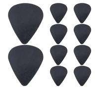 Alasum 50pcs Black Celluloid Plastic Guitar Picks Plectrums for Acoustic Bass Ukulele Strumming Practice