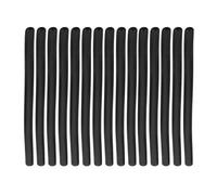 Alasum 50pcs Black Pvc Wire Hanger Covers with Non-slip Elastic End Caps, Protective Hook Tip Guards round Tubing Clothes Hangers, Easy to Install for Home Use