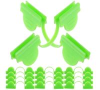 Alasum 50pcs Plastic Greenhouse Clips Double-Headed Design Windproof Garden Clips Versatile Application Easy to Fix and Adjust for Gardening Greenhouses