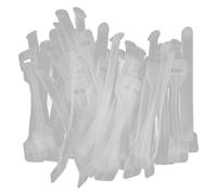 Alasum 50pcs Plastic Strap Handles Plastic Box Handles Ergonomic Design Easy to Install Elegant Look for Cardboard Boxes Packaging and Festivals