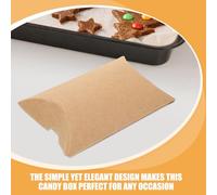 Alasum 50pcs Small Pillow Candy Boxes for Weddings and Christmas, Lightweight Reusable Paper Party Treat Favour Boxes with Elegant Simple Design