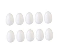 Alasum 50pcs Solid White Foam Eggs for Easter DIY Crafts Painting Egg Shapes for Festival Decorations Craft Supplies for Family Fun and Holiday Events