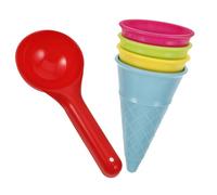 Alasum 5pcs Beach Ice Cream and Scoop Play for Random Color for Sand Pits Parks and Beach Fun Develops Motor Skills and Dexterity Random Color