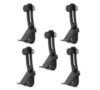 Alasum 5pcs Drum Mic Clip Secure Metal Clamp Holder Kit Mic Mount Adjustable Microphone Clamp for Electric Drum Kit Accessories