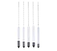 Alasum 5pcs Glass Densitometer Hydrometer Float Meter for Water and Sea Water, Automatic Temperature Testing, Convenient to Use, for Fish Tank and Raising Fish, Range 0.9-1.4