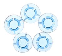 Alasum 5pcs Guitar Effect Footswitch Toppers for Pedals Protection Caps for Electric Guitar Bass Mushroom Head Design Blue for Pedalboards and Live Performances