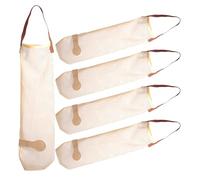 Alasum 5pcs Hanging Mesh Onion Storage Bags Breathable Reusable Produce Bags with Handles Multi-Purpose Vegetable Storage for Kitchen Or Anywhere in The Home