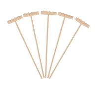 Alasum 5pcs Miniature Garden Sandbox Rakes Set, Small Tabletop Sand Rake Crafts for Zen Garden, Desktop Gardening Tools Accessories for Relaxation and Soil Arrangement