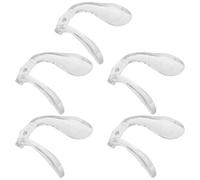 Alasum 5pcs Silicone Nose Pads for Glasses Replacement Eyeglass Pieces Single Hole Bridge Design Comfortable Fit Soft Nose Bridge Enhancer Anti-Slip Guards