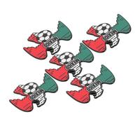 Alasum 5pcs Soccer Jacket Lapel Brooch Set Featuring Mexico National Flag Design, Zinc Alloy Material with Secure Attachment and Versatile Application for Daily Outings and Events