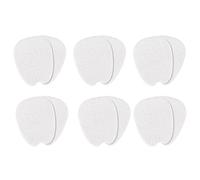 Alasum 6 Pairs White Felt Forefoot Cushion Pads Adhesive Shoes Tongue Stickers Thin High Heel Inserts Foot Ball Absorbing Pressure for Comfortable Wear