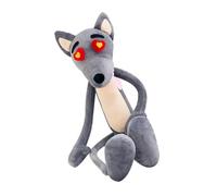 Alasum 65cm Gray Wolf Stuffed Plush Doll Teeth Expression, Soft Plush Plaything and Throw Pillow for ’ Room