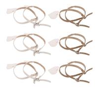 Alasum 6pair High Heel Shoe Straps Invisible Design Comfortable Fake Leather Material Anti-drop Shoe Ties Holding Loose High Heels Securely Ankles