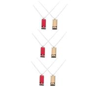 Alasum 6pcs Double Row Harmonica Music Toy for Beginners Educational Instrument for Boy Girl for Early Musical Development Red Golden