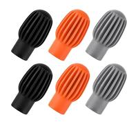 Alasum 6pcs Drumstick Mute Set Noise-cancelling Silicone Drum Mute Tips Silicone Drum Pad Drumstick Dampener Covers Dampeners for Silencing Quiet Practice Covers