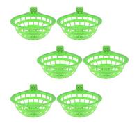 Alasum 6pcs Large Green Plastic Bird Nests Bowls for Pigeon and Finch Breeding, Hatching Pigeon Nest Bowl Suitable for Birdcages and Parrot Cage Accessories