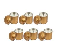 Alasum 6pcs Metal Tea Jar with Lid Tinplate Storage Container for Ground Coffee and Tea Multipurpose Sturdy Home Storage Holder for Kitchen and Coffee Bar