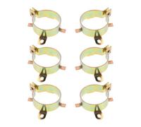 Alasum 6pcs Mm Capacitor Retaining Ring Clamp for Electrolytic Capacitors, Iron Material with Two-Leg and Two-Hole Design, Vibration Protection for Audio Applications and Switching Power