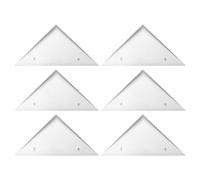 Alasum 6pcs White Fooseball Table Triangle Corner Protectors Plastic Fooseball Table Edge Covers for 8-Rod Football Replacement Corner Pieces for Repair and Protection