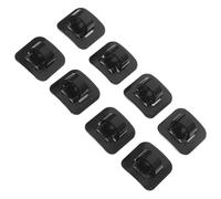 Alasum 8pcs Aluminum Alloy Mountain Bike Cable Clips with Adhesive Seat Metal C-Clips for Precise Brake and Shifter Cable Routing Vibration Reduction and Secure Fastening for Road and
