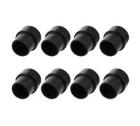 Alasum 8pcs Anti-skid Trampoline Replacements Latex Trampoline Leg Caps Non-slip Wear-resistant Black Covers for Outdoor Supply Furniture Protection