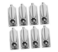 Alasum 8pcs Electroplated Chrome Snare Drum Lugs Double-end Bass Drum Hardware Percussion Mounts Replacement Parts for Snare and Bass Uk