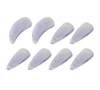 Alasum 8pcs Guzheng Finger Picks Artificial Nails for Chinese Zither Nail Performance Practice Double-sided Curve Design Guzheng Playing Fingernails
