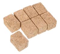 Alasum 8pcs Miniature Faux Hayrick Doll House Decoration, Square 2x2x3cm Mini Simulated Haystack Photo Prop for Dollhouse Farm Scene