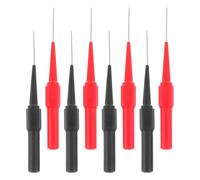 Alasum 8pcs Multimeter Needle Test Probes with Leads for Electrical Tests and Construction Site Testing, Stainless Steel and Plastic Material, Stable Characteristics and Great Reliability
