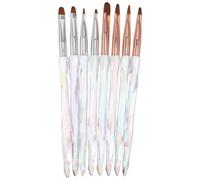 Alasum 8pcs Nail Art Pen Brush Set round Tip for Smooth Strokes and Fast Drying, Salon and DIY Manicure Tool Made of Plastics and Aluminum, for Tiny Detail Painting and Precise Nail