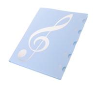 Alasum A4 Music Sheet Binder for Musicians with Stable Spiral Binding, Double Side Writable Plastic and Metal Folder Holds 40 Scores with Index Tabs, for Home and Studio Piano Practice