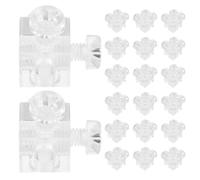 Alasum Acrylic Corner Brackets with Scratchfree Smooth Surface with M4 Screws 20 Sets Crystal Cube Shape Preventing Sagging and Shaking for DIY Furniture Projects and Shadow Boxes